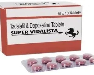 Super Vidalista s tadalafilem 20 mg a dapoxetinem 60 mg pro podporu erekce a výdrže